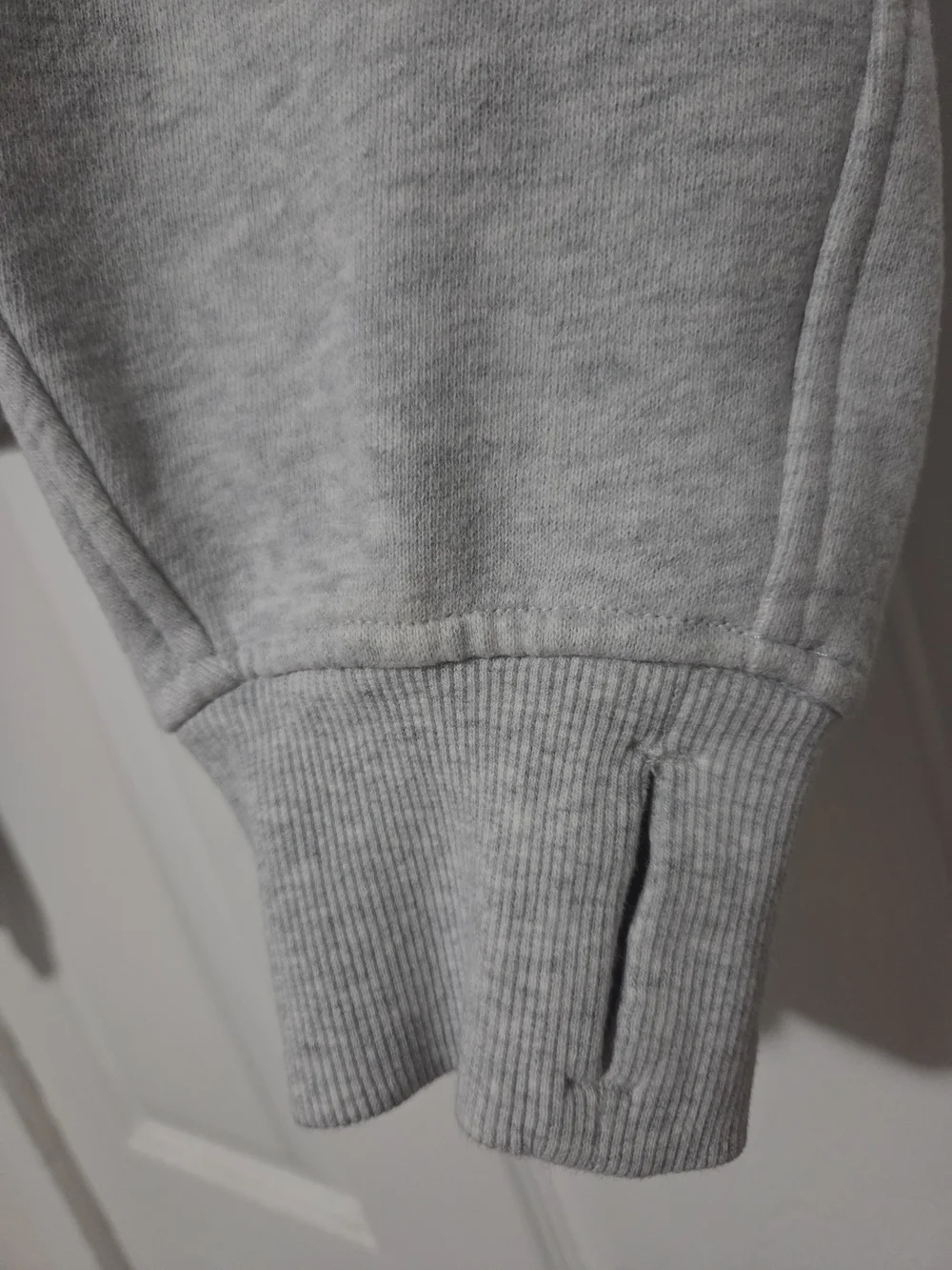 lululemon athletica Light Heather Gray Half-Zip Hoodie M/l